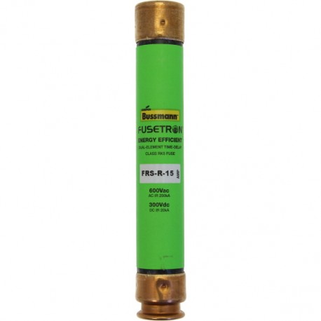 Eaton-moeller FRS-R-15 EATON ELECTRIC Fuse-link, LV, 0.5 A, AC 600 V, 21 x 127 mm, RK5, UL, time-delay, dual-element