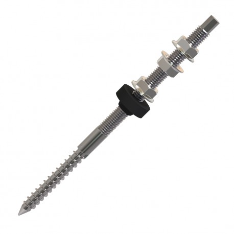 Teknomega FVA-AF-12x300-INOX DUAL-THREAD SCREWS FOR SELF- THREADING PROFILE M12 X 300MM STAINLESS ST..