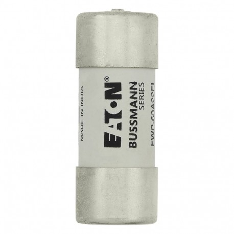 Eaton-moeller FWP-63A22FI EATON ELECTRIC cartridge fuse, ultra-fast, 63 a, AC 700 V 22 x 58 mm, aR, UL, with the front