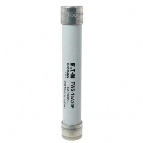 Eaton-moeller 15A 1400V AC TRACTION FUSE FWS-15A20F EATON ELECTRIC Fuse-link, high speed, 15 A, AC 1400 V, DC 1000 V, 20 x..