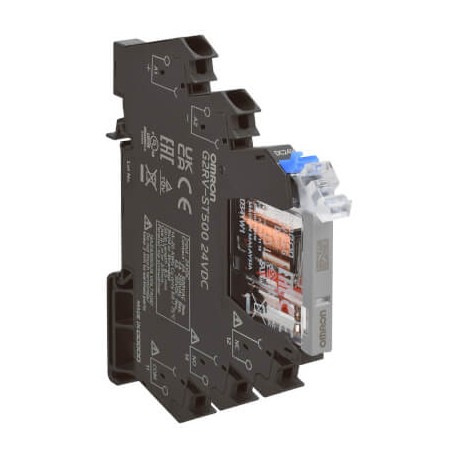 Omron G2RV-ST500-AP 12VDC G2RVST500APDC12BYOMB OMRON SPDT 50mA Borna+Base Push-in+ 12Vdc Relay