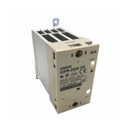 OMRON G3PA-240B-VD 5-24VDC G3PA-240B-VD 5-24VDC G3PA4002D G3PA240BVDDC524BYOMZ OMRON 40A 24-240vac DIN Rail Indicator