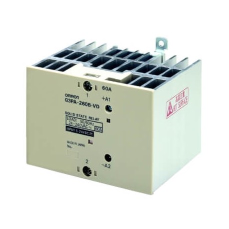 OMRON G3PA-260B-VD 5-24VDC G3PA-260B-VD 5-24VDC G3PA4003B G3PA260BVDDC524BYOMZ OMRON 60A 24-240VAC DIN Rail Indicator