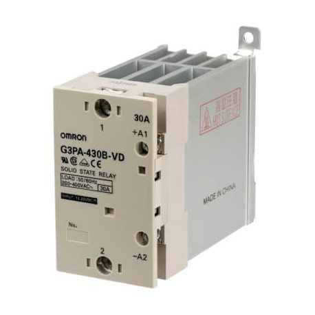 OMRON G3PA-430B-VD 12-24VDC G3PA-430B-VD 12-24VDC G3PA4005R G3PA430BVDDC1224BYOMZ OMRON 30A 180-400Vac DIN Rail Indicator