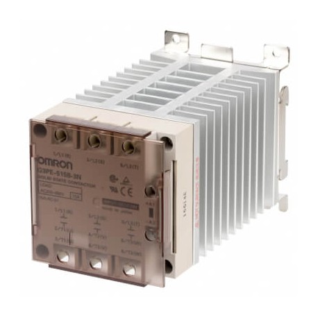 OMRON G3PE-515B-2N 12-24VDC G3PE-515B-2N 12-24VDC G3PE2041B G3PE515B2NDC1224,1 OMRON 15a 200-480vac 3-Phase DIN-Rail With disip.