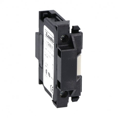 Lovato-electric 11G42801 LOVATO AUXILIARY CONTACT FOR SIDE MOUNTING. SCREW TERMINALS, FOR BF SERIES CONTACTORS, 1NC