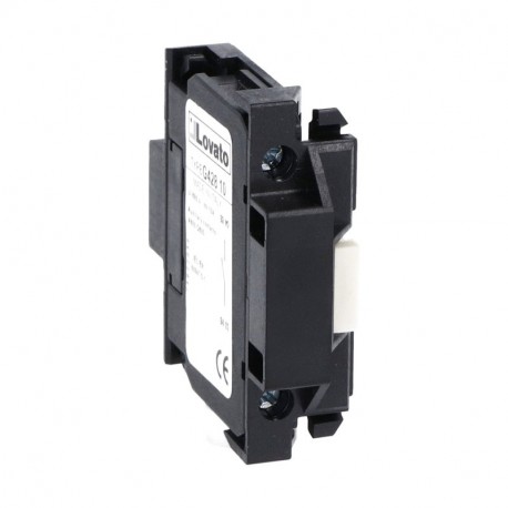 Lovato-electric 11G42810A LOVATO AUXILIARY CONTACT FOR SIDE MOUNTING. SCREW TERMINALS, FOR BF SERIES CONTACTORS, 1EM..