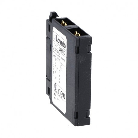 Lovato-electric 11G48102 LOVATO AUXILIARY CONTACT FOR FRONT LATERAL MOUNTING. FASTON TERMINALS, FOR BF SERIES CONTACT..