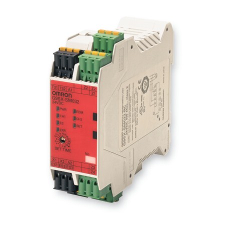 Omron G9SX-SM032-RC G9SXSM032RC,1 OMRON Module Sec. Monitoring stop 3Salidas 2AUX 24vdc Screwless