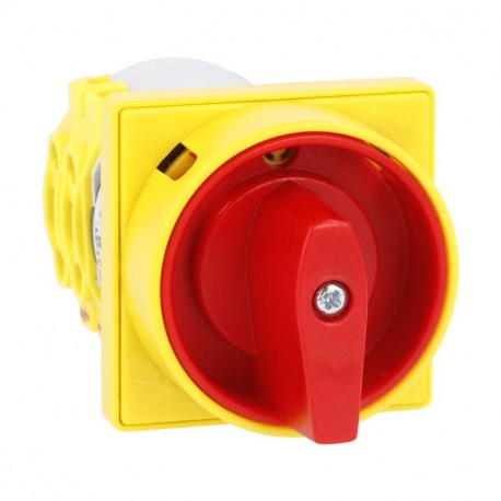 Lovato-electric 7GN1210U65 LOVATO ON-OFF SW. 3P 16A FRONT MOUNT R/Y 65X65