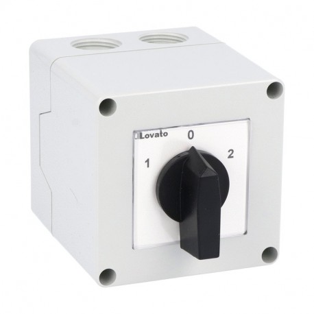 Lovato-electric 7GN1211P LOVATO ROTARY CAM SWITCHE, GN SERIES, P IN ENCLOSURE VERSION WITH ROTATING HANDLE. MOTOR SW..
