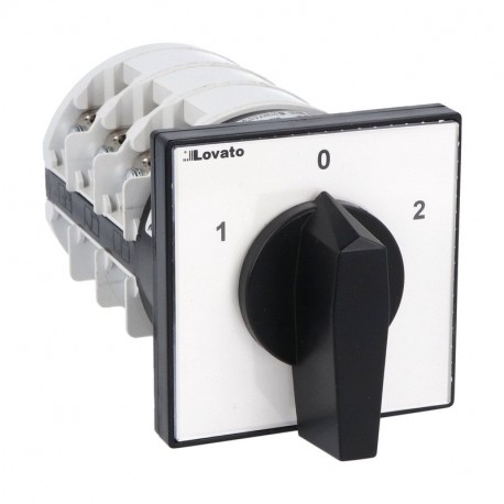 LOVATO ELECTRIC 7GN12553U 7GN12553U GN12553U LOVATO ROTARY CAM SWITCHE, GN SERIES, U VERSION, FRONT MOUNT. CHANGEOVER SWITCH WITH 0 (O..