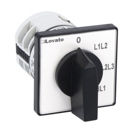 LOVATO ELECTRIC 7GN1267U 7GN1267U GN1267U LOVATO ROTARY CAM SWITCHE, GN SERIES, U VERSION, FRONT MOUNT. VOLTMETER SWITCH, PHASE-PHASE..