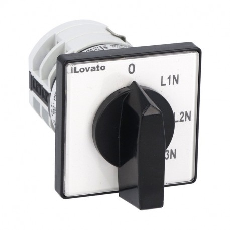 Lovato-electric 7GN1268U LOVATO ROTARY CAM SWITCHE, GN SERIES, U VERSION, FRONT MOUNT. VOLTMETER SWITCH, PHASE-NEUTR..