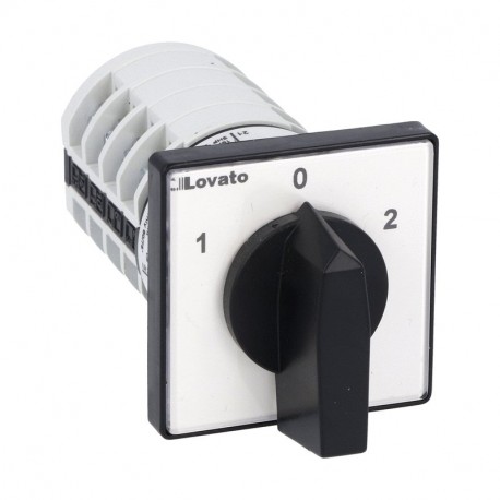 LOVATO ELECTRIC 7GN1275U 7GN1275U GN1275U LOVATO ROTARY CAM SWITCHE, GN SERIES, U VERSION, FRONT MOUNT. CHANGEOVER SWITCH WITH 0 (OFF..