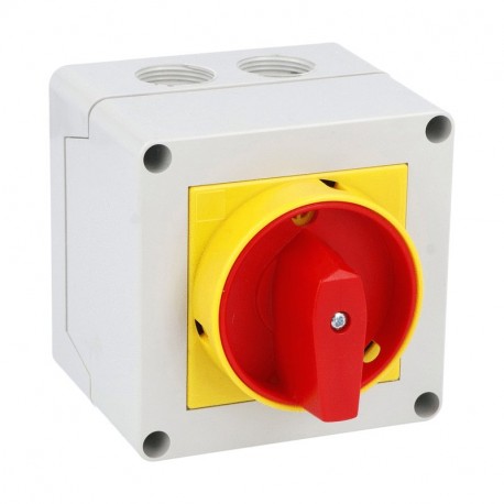 Lovato-electric 7GN2010P25 LOVATO ROTARY CAM SWITCHE, GN SERIES, P25 VERSION IN ENCLOSURE WITH PADLOCKABLE ROTATIN..