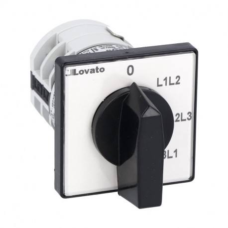 Lovato-electric 7GN2067U LOVATO ROTARY CAM SWITCHE, GN SERIES, U VERSION, FRONT MOUNT. VOLTMETER SWITCH, PHASE-PHASE..