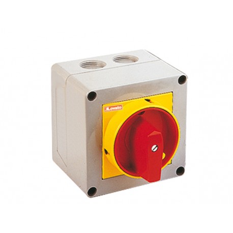 LOVATO ELECTRIC 7GN2092P25 7GN2092P25 GN2092P25 LOVATO ROTARY CAM SWITCHE, GN SERIES, P25 VERSION IN ENCLOSURE WITH PADLOCKABLE ROTATIN..