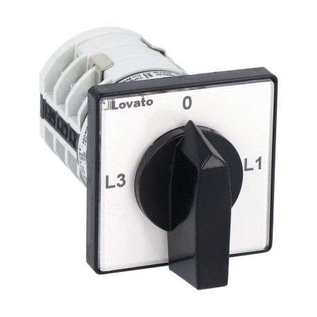 LOVATO ELECTRIC 7GN2098U 7GN2098U GN2098U LOVATO ROTARY CAM SWITCHE, GN SERIES, U VERSION, FRONT MOUNT. AMMETER SWITCH, FOR L1-L2-L3 ..