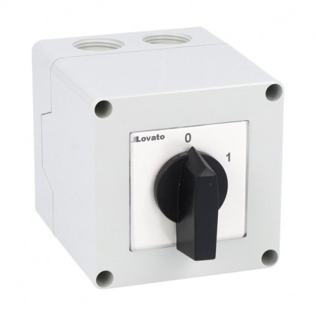 Lovato-electric 7GN2510P LOVATO ROTARY CAM SWITCHE, GN SERIES, P VERSION IN ENCLOSURE WITH ROTATING HANDLE. ON/OFF S..