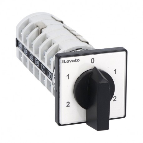 Lovato-electric 7GN2520U LOVATO ROTARY CAM SWITCHE, GN SERIES, U VERSION FRONT MOUNT. MOTOR SWITCH, POLE CHANGING SW..