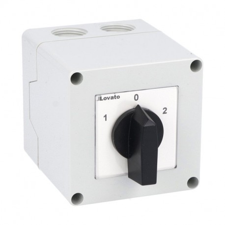 Lovato-electric 7GN2553P LOVATO ROTARY CAM SWITCHE, GN SERIES, P VERSION IN ENCLOSURE WITH ROTATING HANDLE. CHANGEOV..