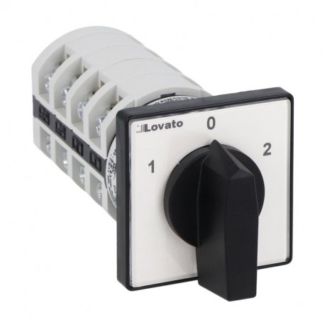 LOVATO ELECTRIC 7GN2575U 7GN2575U GN2575U LOVATO ROTARY CAM SWITCHE, GN SERIES, U VERSION, FRONT MOUNT. CHANGEOVER SWITCH WITH 0 (OFF..