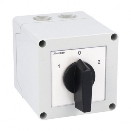 Lovato-electric 7GN3211P LOVATO ROTARY CAM SWITCHE, GN SERIES, P IN ENCLOSURE VERSION WITH ROTATING HANDLE. MOTOR SW..