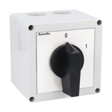 Lovato-electric 7GN4092P LOVATO ROTARY CAM SWITCHE, GN SERIES, P VERSION IN ENCLOSURE WITH ROTATING HANDLE. ON/OFF S..