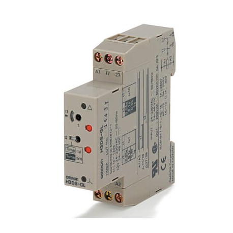 Omron H3DS-GL H3DSGLBYOKXOMI OMRON 17.5 mm DIN Star-Triáng. 2 ranges