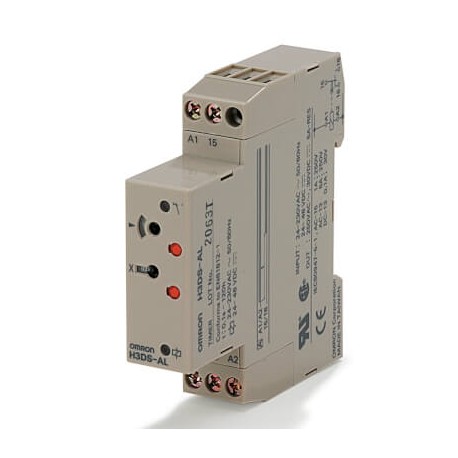 OMRON H3DS-AL AC/DC H3DS-AL AC/DC H3DS8009D H3DSALACDCOMI OMRON 17.5 mm DIN Basic-Delay ON