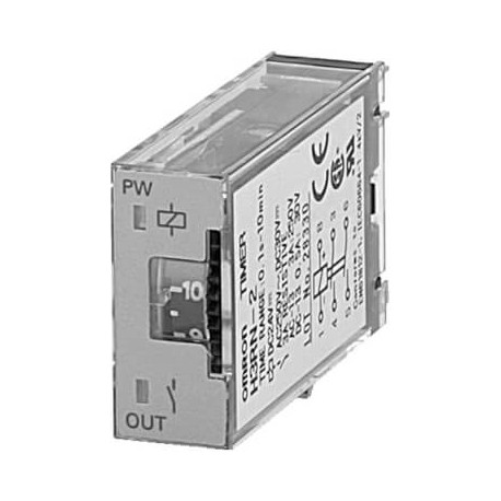 Omron H3RN-2 24VDC H3RN224DC OMRON 16mm DPST-NA 0.1 s-10min 24vdc