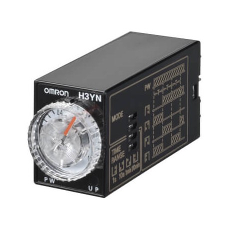 Omron H3YN-21-B AC200-230 H3YN21BAC200230 OMRON DPDT 0.1 min-10h 5A 200/230 Vac Coil up