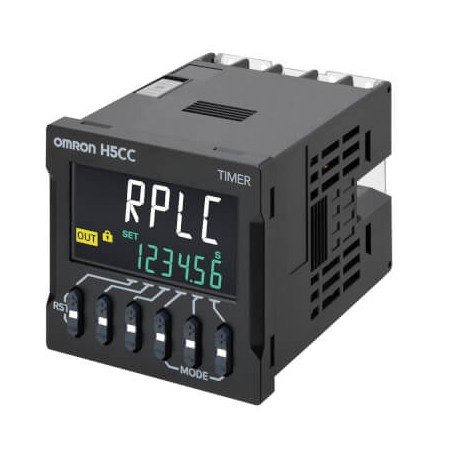 Omron H5CC-AU H5CCAU OMRON Timer, DIN 48x48 mm, standard type, screw terminals, No-voltage (NPN) input/v..