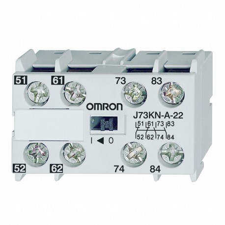 Omron J73KN-A-22 J73KNA22 OMRON Front auxiliary (J7KNA-AR) 2NA+2NC