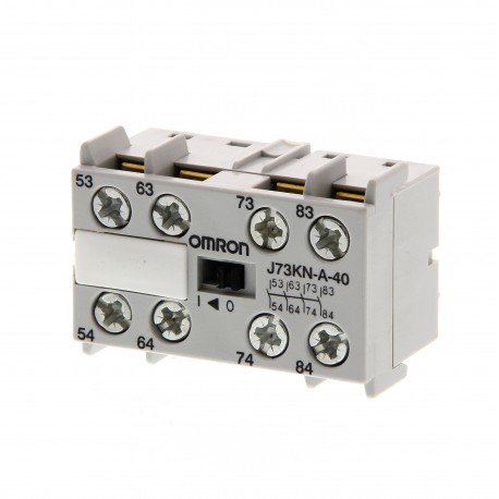 Omron J73KN-A-40 J73KNA40 OMRON Front auxiliary (J7KNA-AR) 4NA