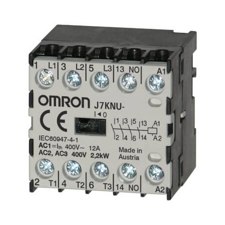 Omron J7KNU-05-01 110 J7KNU0501110 OMRON Micro-contactor, 3-pole (NA) + 1NC, 2.2 kW