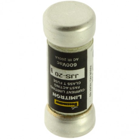 EATON - MOELLER TRON FAST ACTING FUSE CLASS T TRON FAST ACTING FUSE CLASS T JJS-20 EATON ELECTRIC Fuse-link, LV, 20 A, AC 600 V, 14 x 38 mm, T, UL, very f..