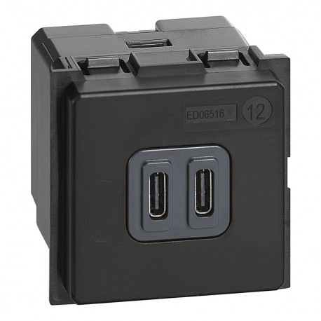BTICINO K4286C2 K4286C2 BTCINO LN-BASE USBC+C 3.0A/5V 2M
