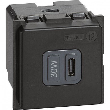 BTICINO K4288C2 K4288C2 BTCINO LN-BASE USB TYPE-C 3A 30W 2M