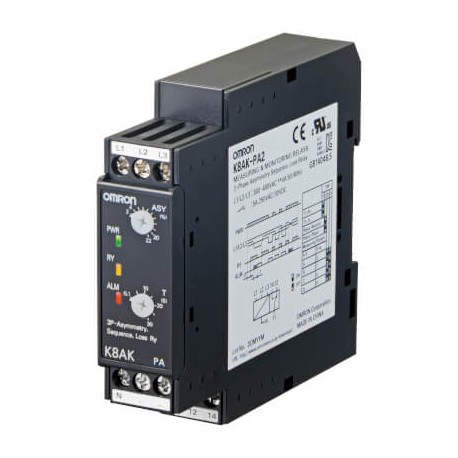 OMRON K8AK-PA1 K8AK-PA1 K8AK0022D K8AKPA1 OMRON Three-phase Asymmetry+Sequence+Loss phase 200-240AC