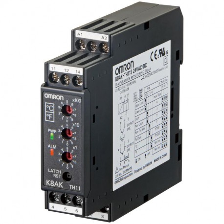 Omron K8AK-TH11S 24VAC/DC K8AKTH11S24VACDC OMRON Relay monitoring Temperature-0-999ºC/F 24VAC/DC