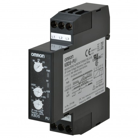 OMRON K8DS-PU1 K8DS-PU1 K8DS0002M K8DSPU1 OMRON Three-phase voltage minimum+Sequence +Per phase 200-240AC 17.5 mm