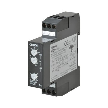 OMRON K8DS-PA2 K8DS-PA2 K8DS0007A K8DSPA2 OMRON Three-phase Asymmetry+Sequence+Loss phase 380-480AC 17.5 mm