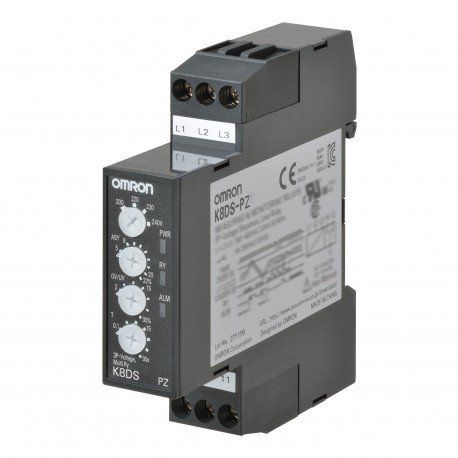 OMRON K8DS-PZ1 K8DS-PZ1 K8DS0008M K8DSPZ1 OMRON Three-phase voltage minimum+Sequence +Per phase+Surge+asimetria 200-240AC 1..