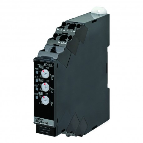 Omron K8DT-PM1TN K8DTPM1TN OMRON Three-phase Voltage Max / Min+Sequence+Per phase 200-240AC transistor 1..