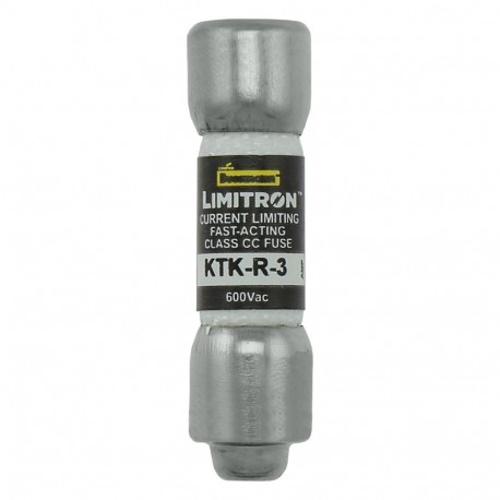 Eaton-moeller CLASS CC FAST ACTING FUSE KTK-R-3 EATON ELECTRIC Fuse-link, LV, 10 A, AC 600 V, 10 x 38 mm, CC, UL, fast acting, rejection-type