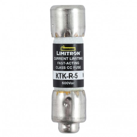 Eaton-moeller CLASS CC FAST ACTING FUSE KTK-R-5 EATON ELECTRIC Fuse-link, LV, 0.125 A, AC 600 V, 10 x 38 mm, CC, UL, fast acting, rejection-type