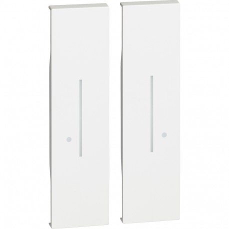 BTICINO KW36M2 KW36M2 BTCINO LNWN-TECLA COM. DOB WL ILU. WHITE