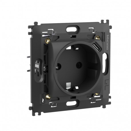 Bticino L4141USB BTCINO LL-BASE 2P+T+USBC 1,5A 2M ANTR